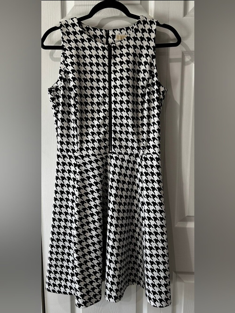 MICHAEL Kors MK Designer Black & White Houndstooth Sleeveless Dress 6